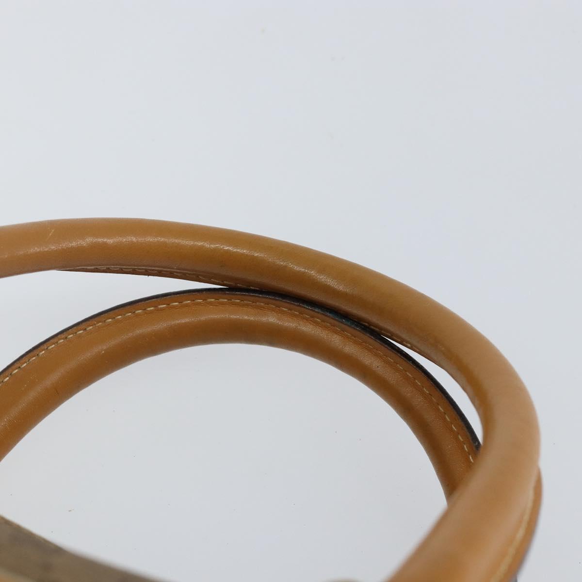 GUCCI Micro GG Supreme Hand Bag PVC Beige Gold 000 39 0158 Auth th6321