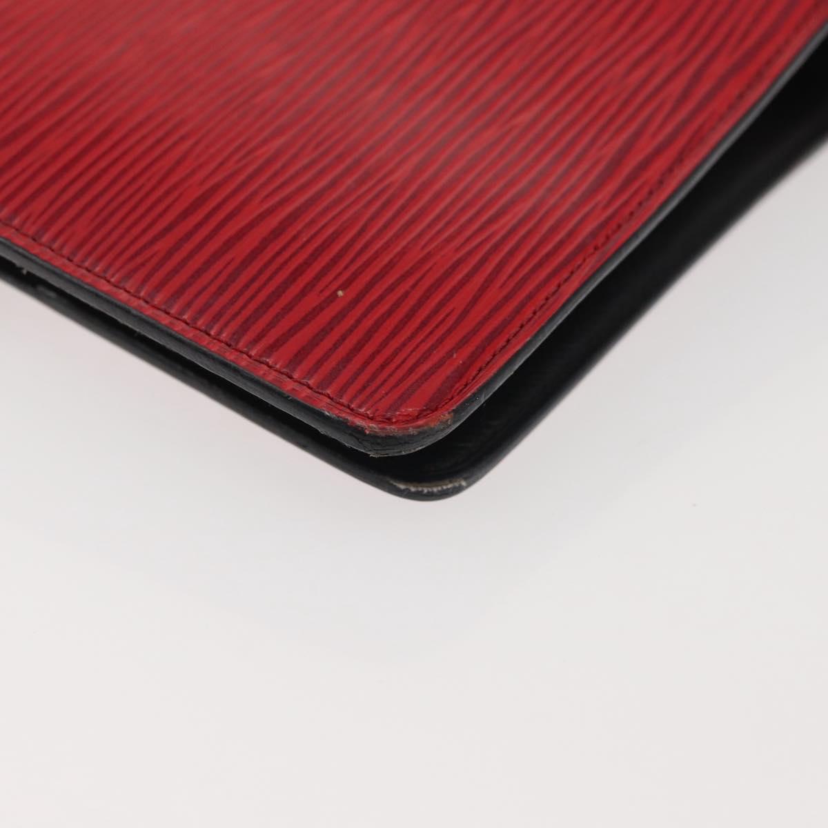 LOUIS VUITTON Epi Agenda MM Day Planner Cover Red R20047 LV Auth th6333