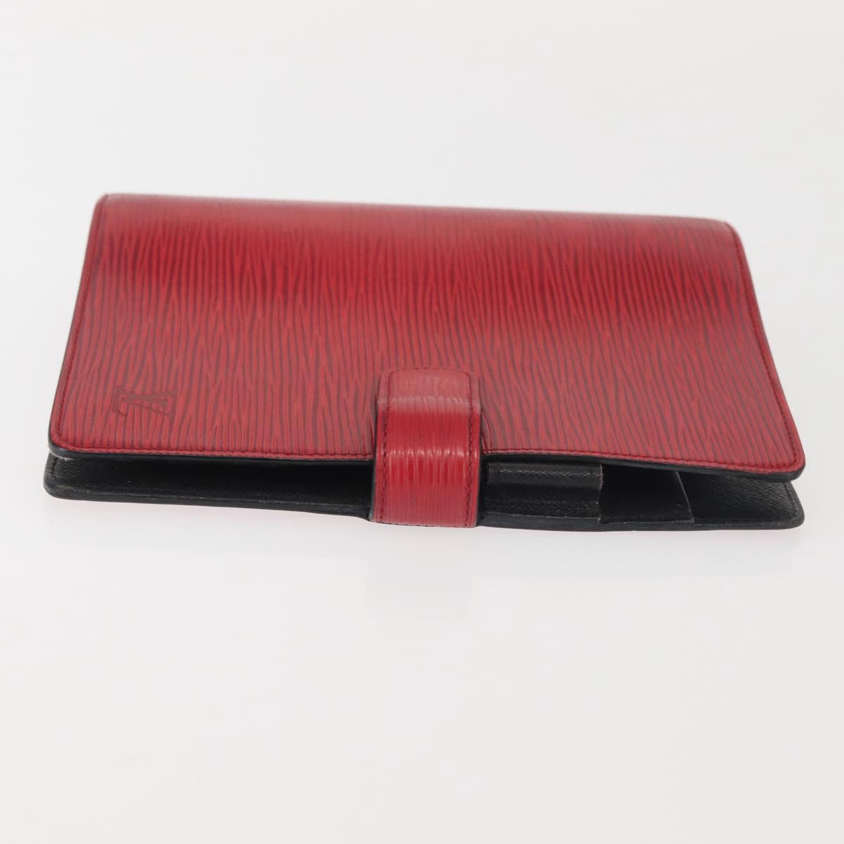 LOUIS VUITTON Epi Agenda MM Day Planner Cover Red R20047 LV Auth th6333