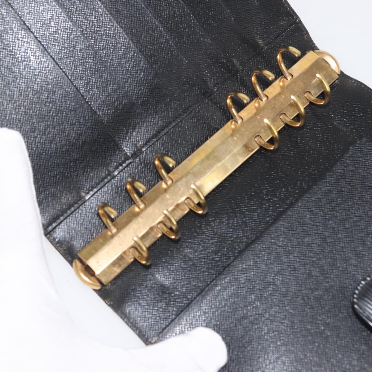 LOUIS VUITTON Epi Agenda MM Day Planner Cover Black R20042 LV Auth th6334