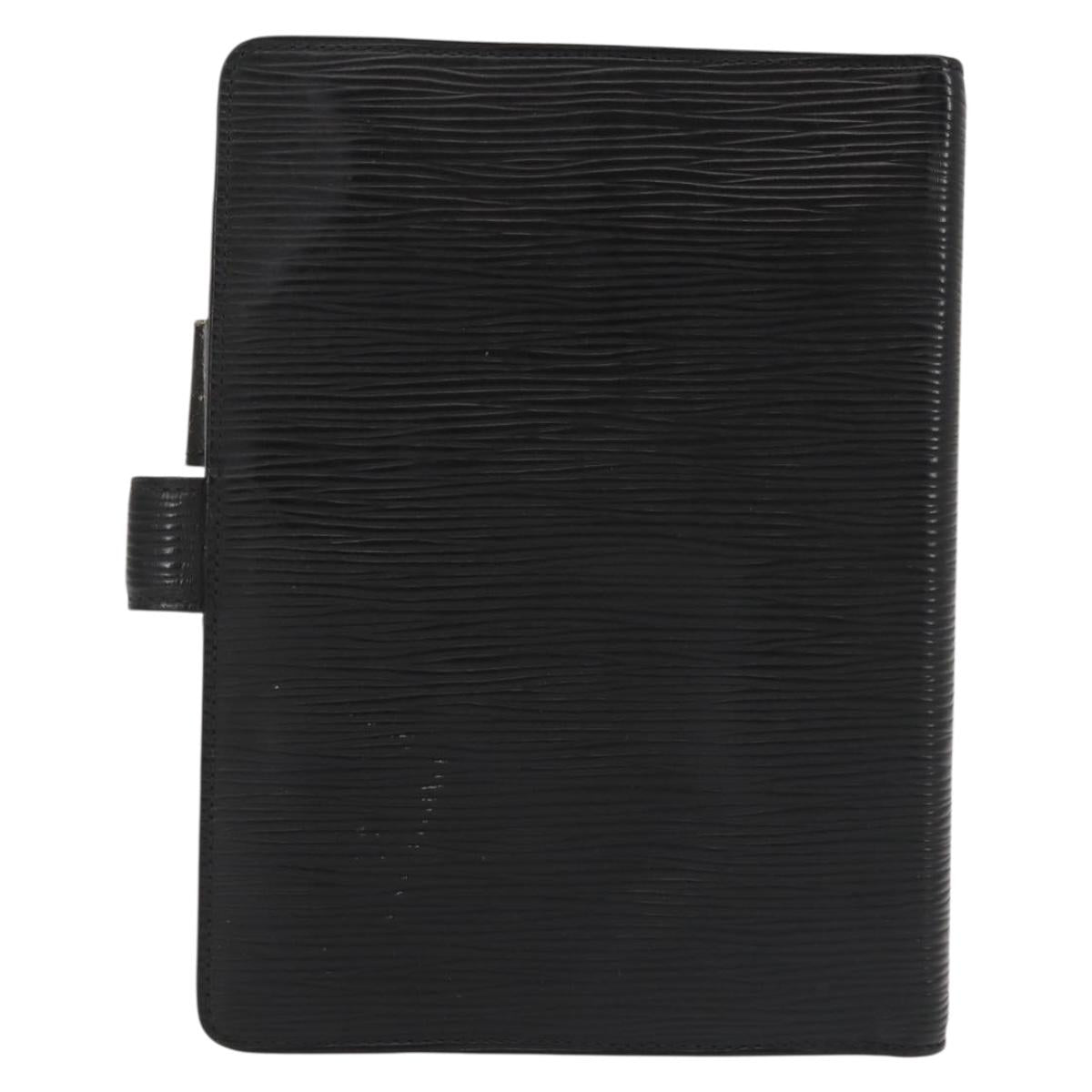 LOUIS VUITTON Epi Agenda MM Day Planner Cover Black R20042 LV Auth th6334
