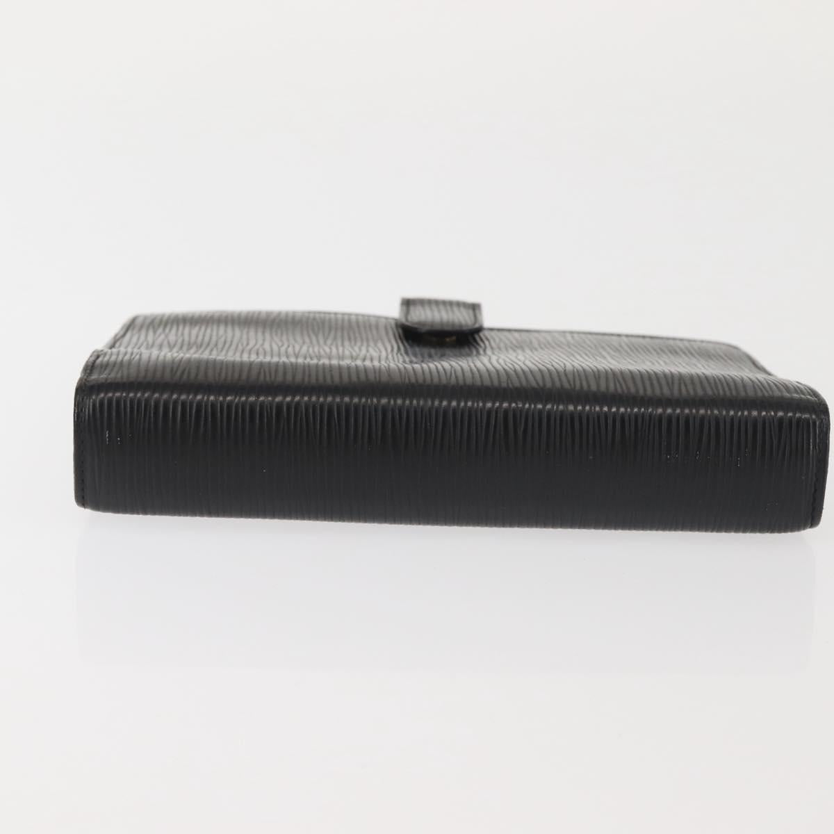 LOUIS VUITTON Epi Agenda MM Day Planner Cover Black R20042 LV Auth th6334