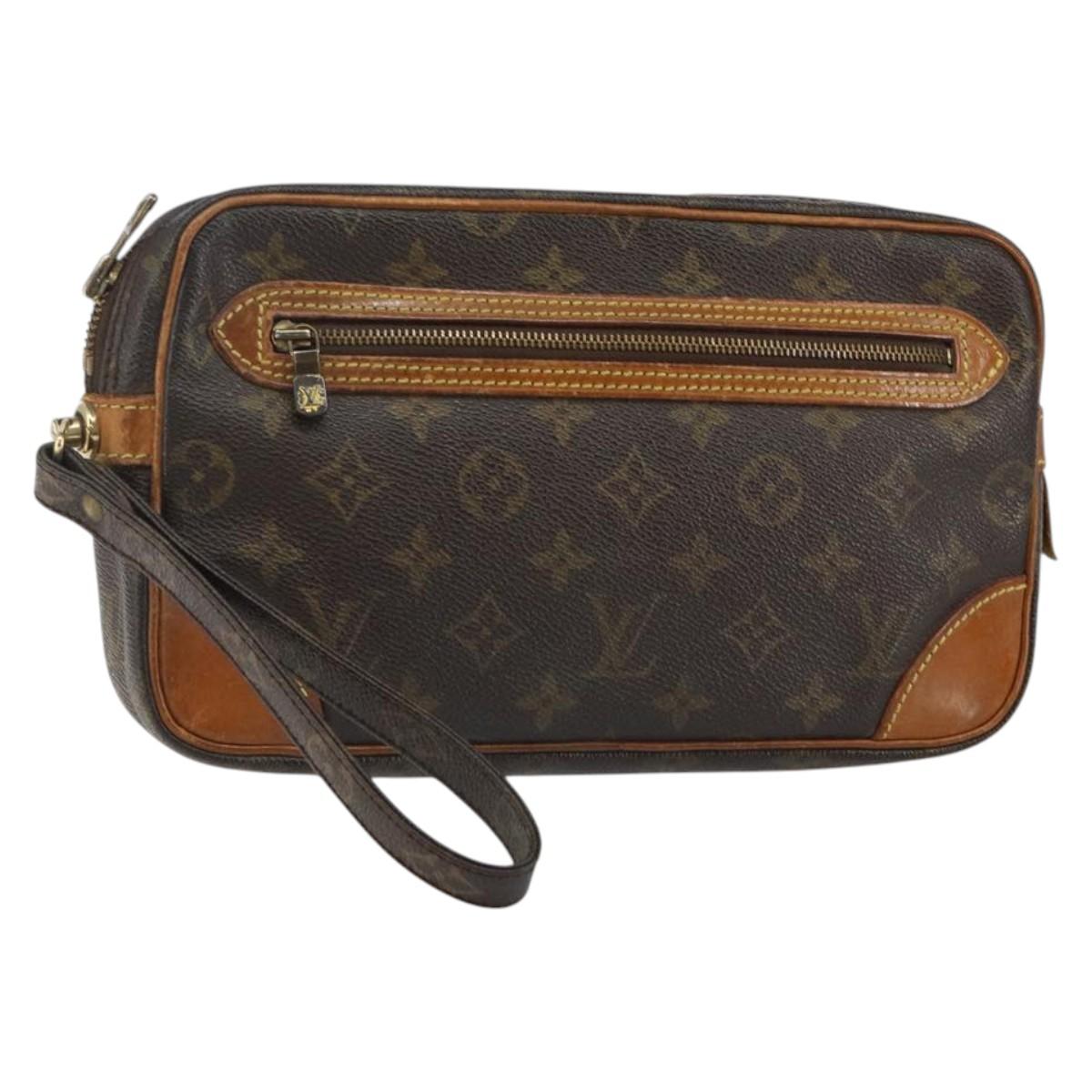 LOUIS VUITTON Monogram Marly Dragonne GM Clutch Bag M51825 LV Auth th6337