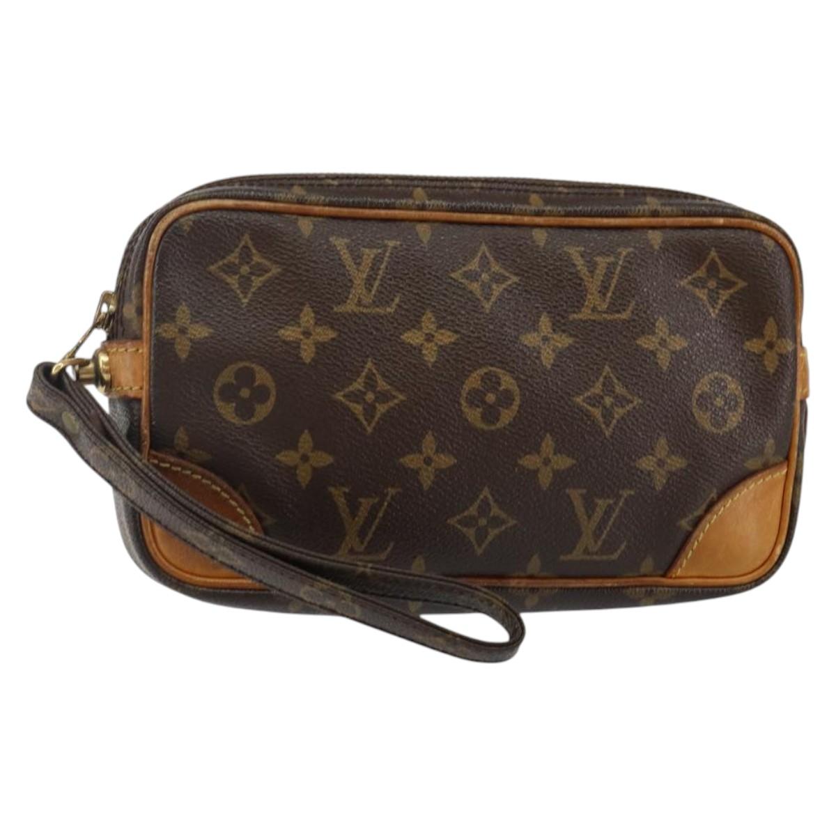 LOUIS VUITTON Monogram Marly Dragonne PM Clutch Bag M51827 LV Auth th6338