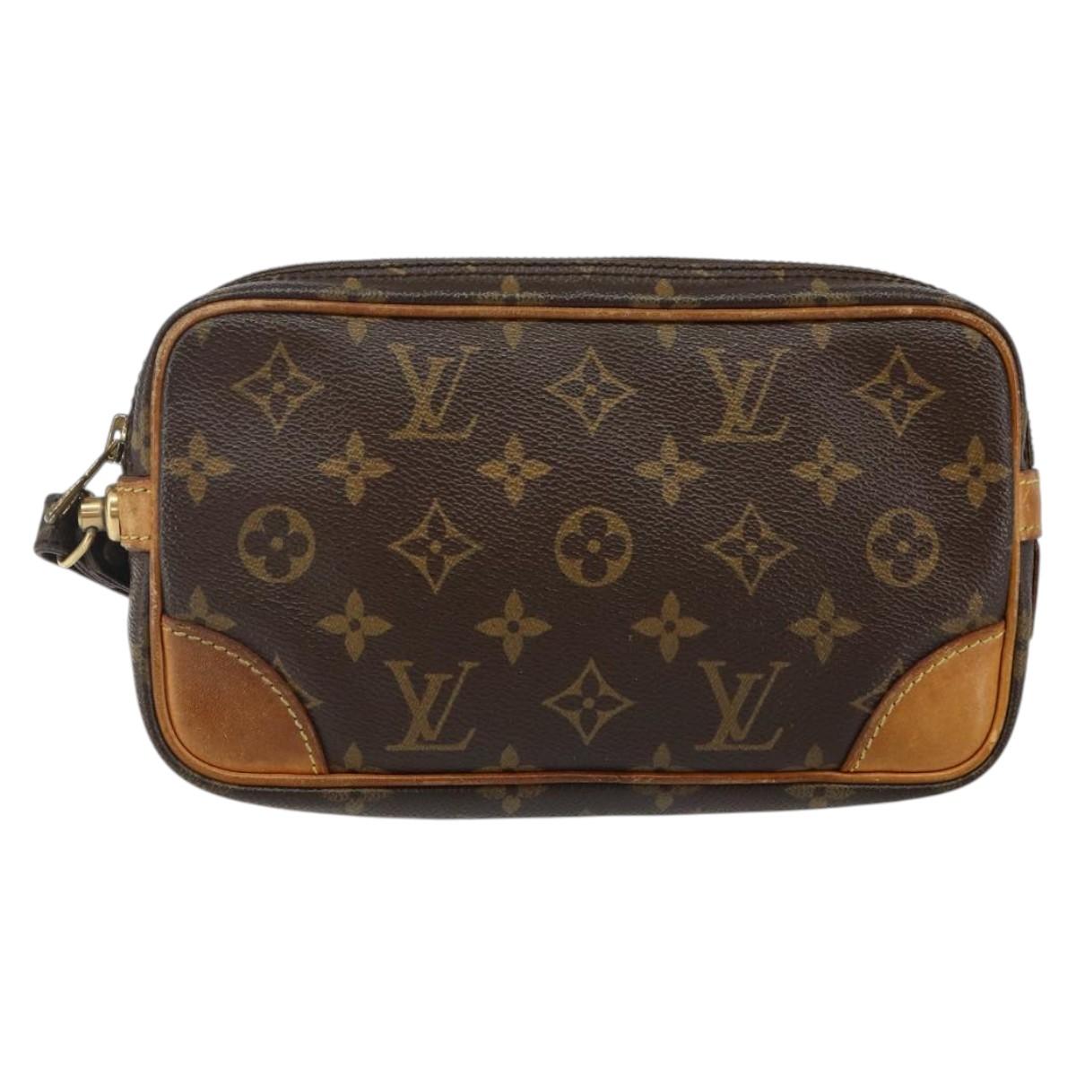 LOUIS VUITTON Monogram Marly Dragonne PM Clutch Bag M51827 LV Auth th6338