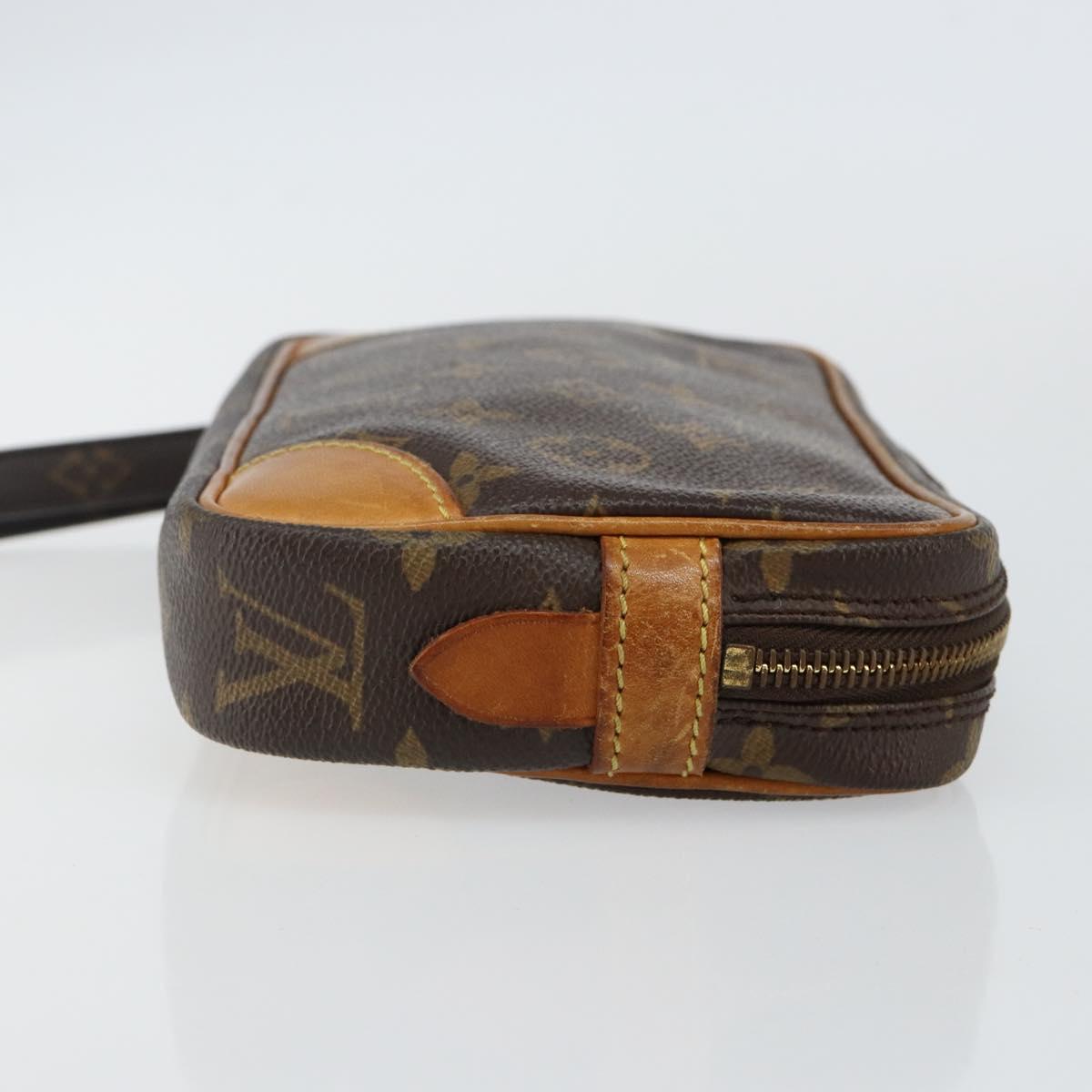 LOUIS VUITTON Monogram Marly Dragonne PM Clutch Bag M51827 LV Auth th6338