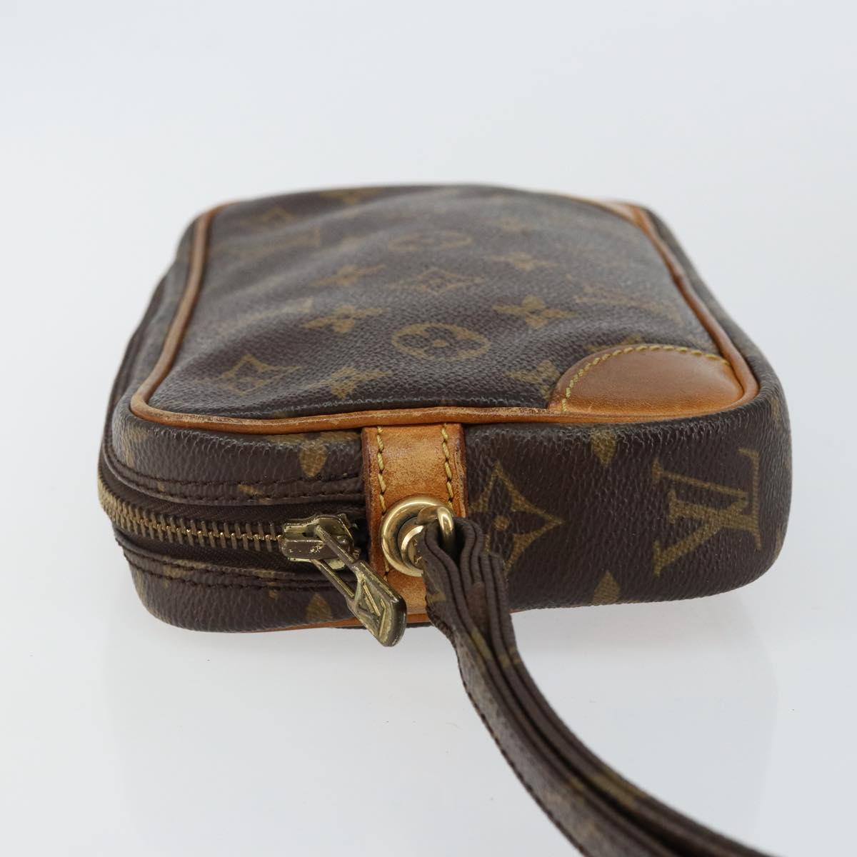 LOUIS VUITTON Monogram Marly Dragonne PM Clutch Bag M51827 LV Auth th6338