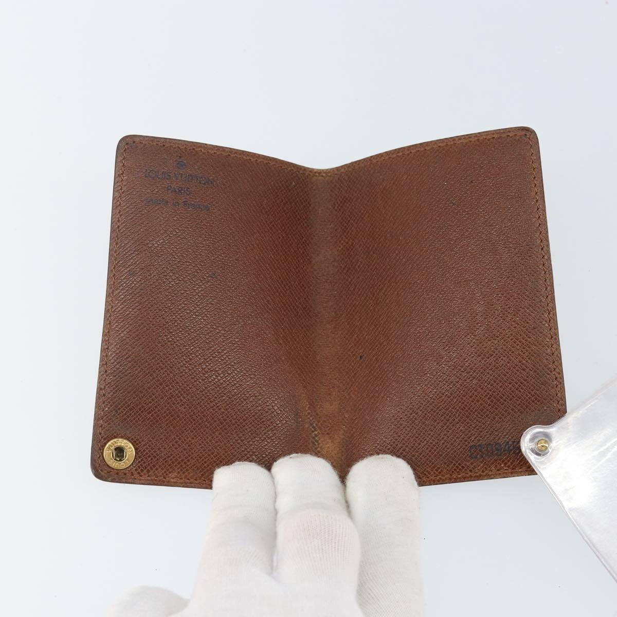 LOUIS VUITTON Monogram Porto Cartes Crdit Pression Card Case M60937 Auth th6343