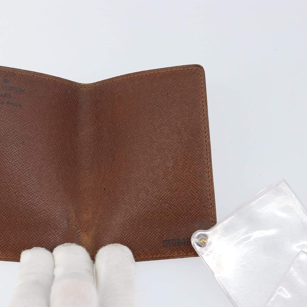 LOUIS VUITTON Monogram Porto Cartes Crdit Pression Card Case M60937 Auth th6343