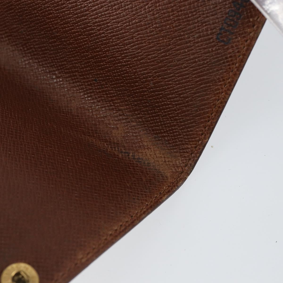 LOUIS VUITTON Monogram Porto Cartes Crdit Pression Card Case M60937 Auth th6343