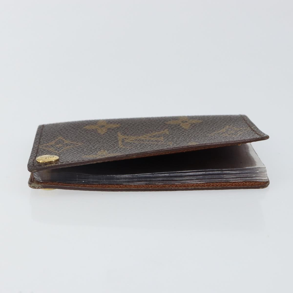 LOUIS VUITTON Monogram Porto Cartes Crdit Pression Card Case M60937 Auth th6343