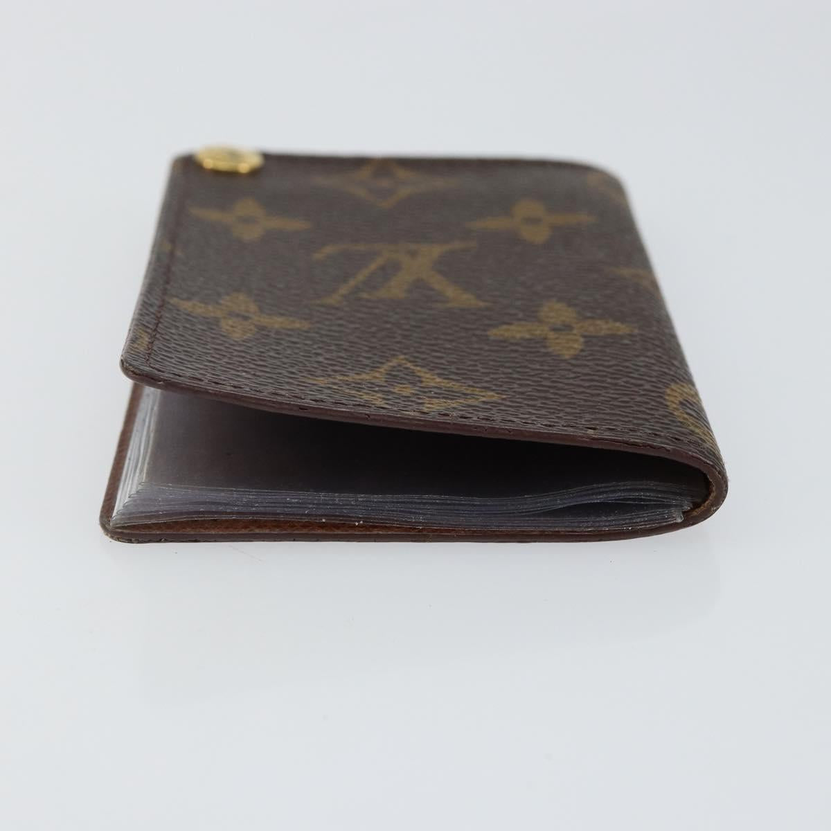 LOUIS VUITTON Monogram Porto Cartes Crdit Pression Card Case M60937 Auth th6343