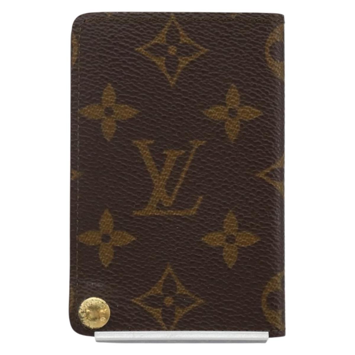 LOUIS VUITTON Monogram Porto Cartes Crdit Pression Card Case M60937 Auth th6344