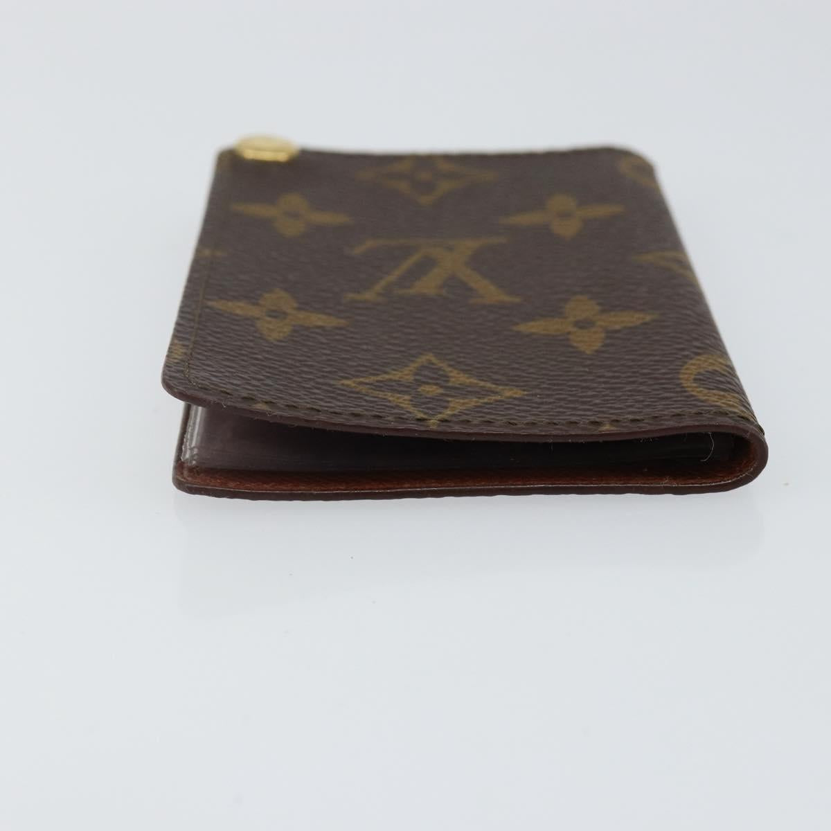 LOUIS VUITTON Monogram Porto Cartes Crdit Pression Card Case M60937 Auth th6344