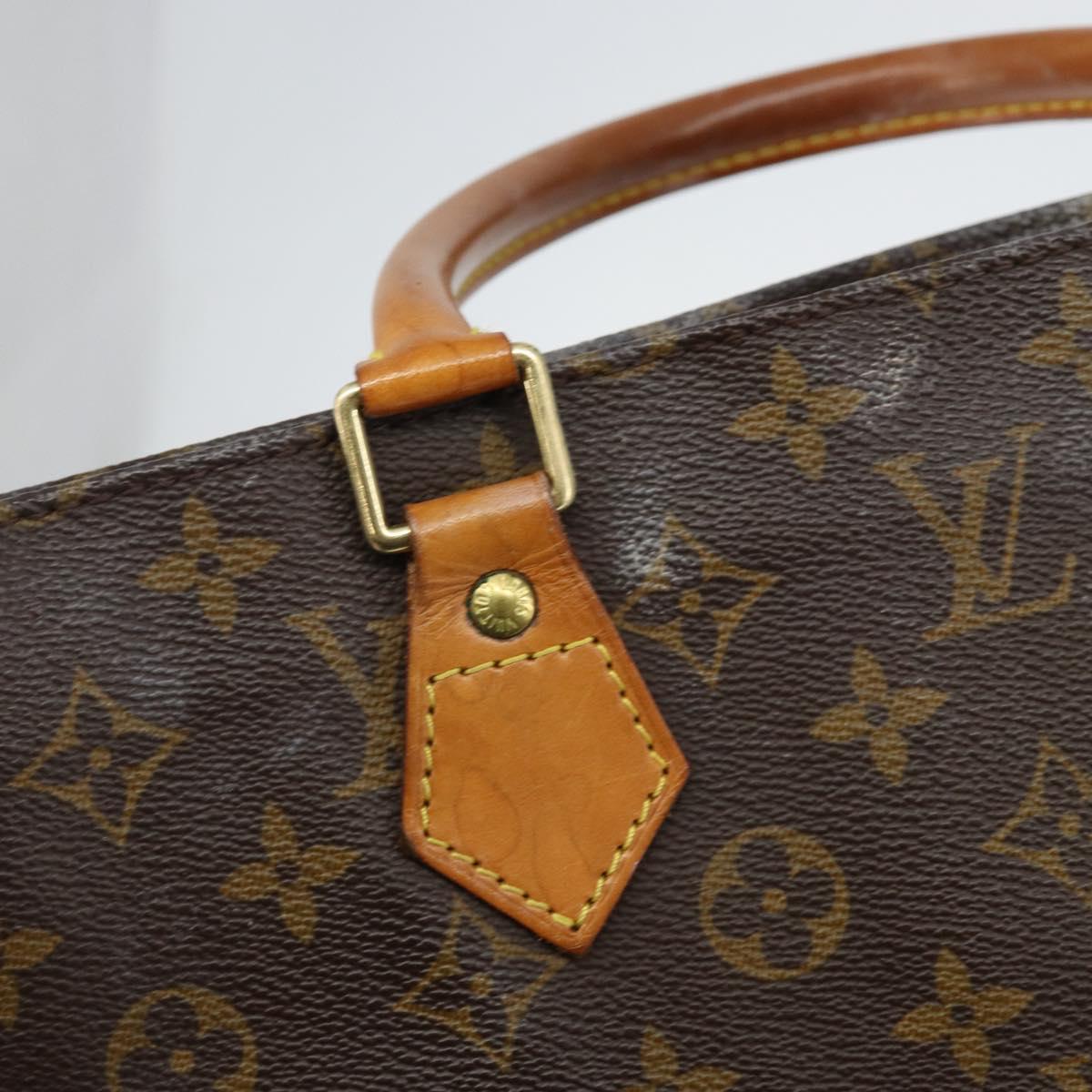 LOUIS VUITTON Monogram Sac Plat Hand Bag M51140 LV Auth th6350