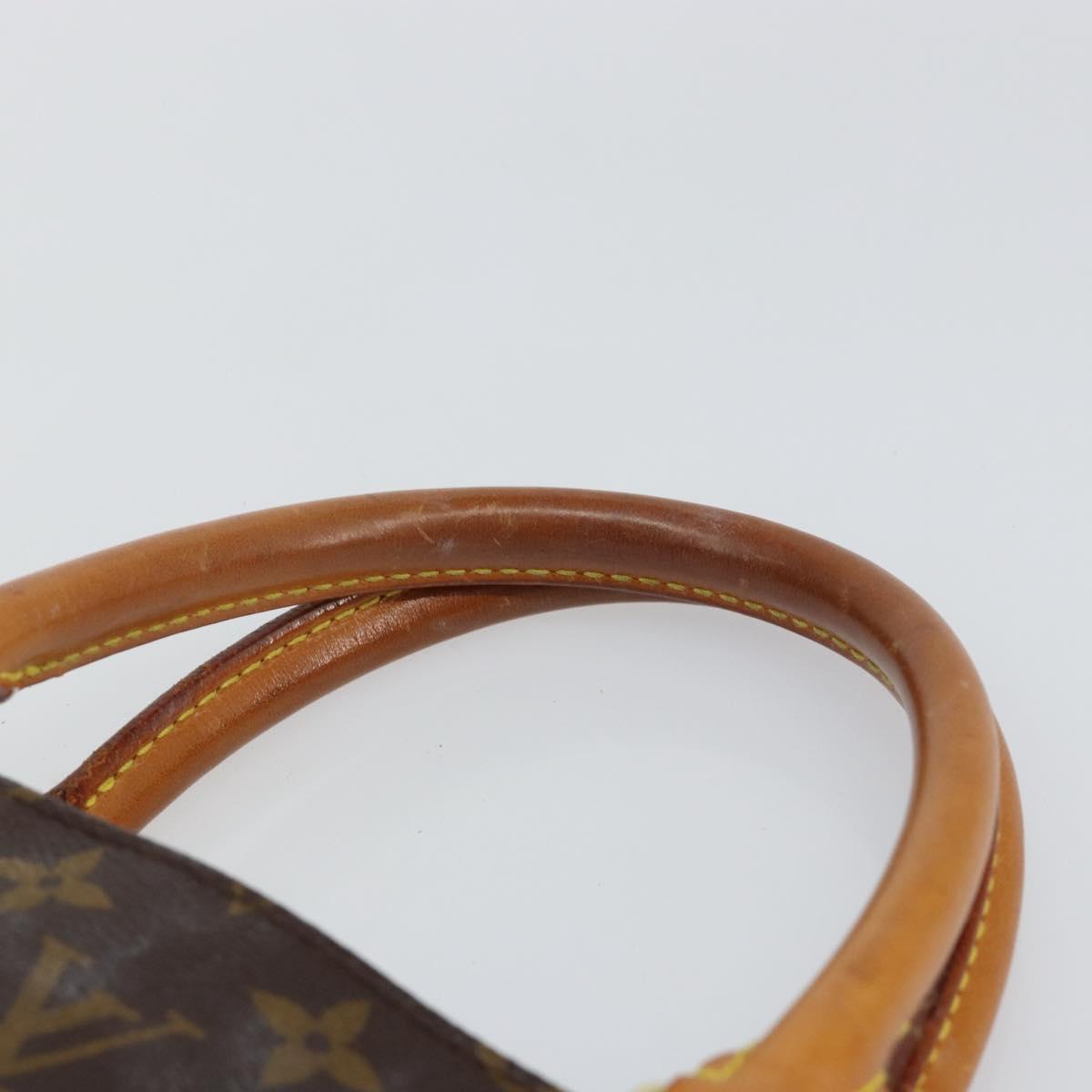 LOUIS VUITTON Monogram Sac Plat Hand Bag M51140 LV Auth th6350