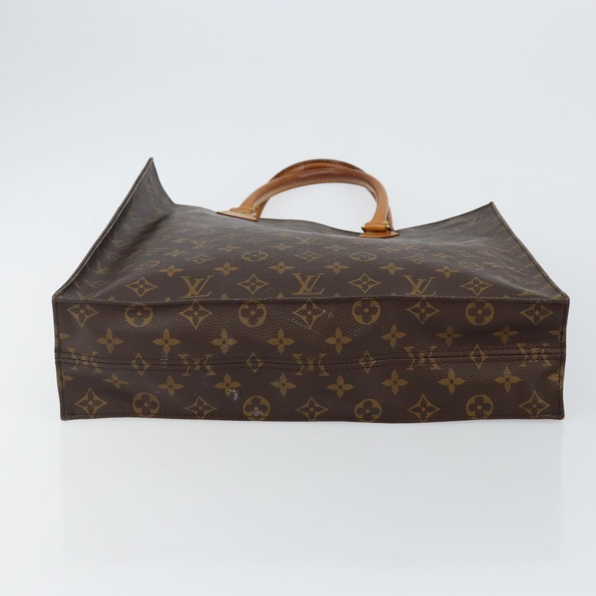 LOUIS VUITTON Monogram Sac Plat Hand Bag M51140 LV Auth th6350