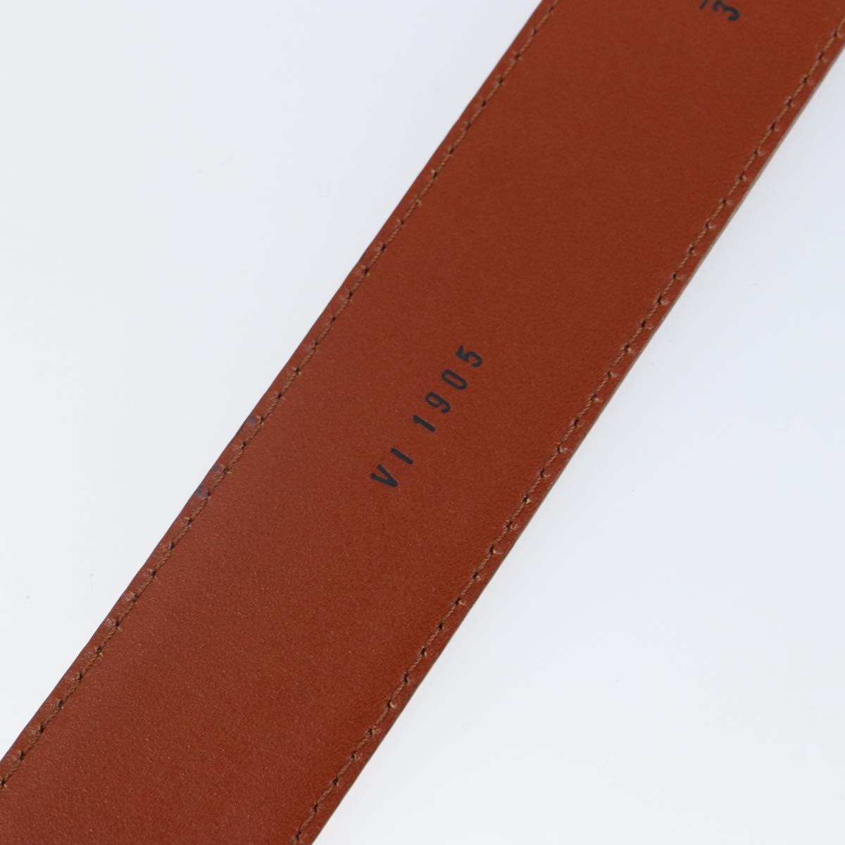 LOUIS VUITTON Epi Ceinture Belt 34.3"" Brown LV Auth th6353