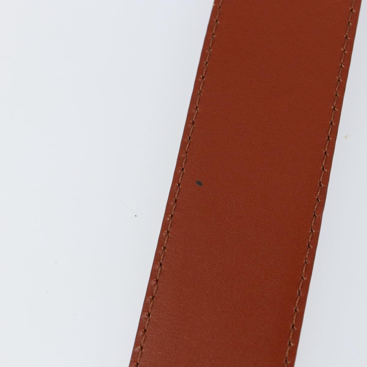 LOUIS VUITTON Epi Ceinture Belt 34.3"" Brown LV Auth th6353