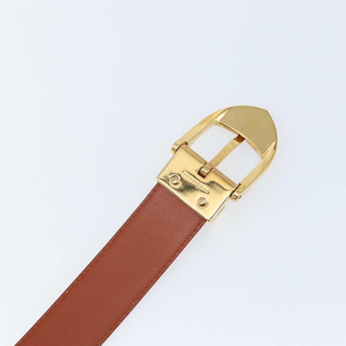 LOUIS VUITTON Epi Ceinture Belt 34.3"" Brown LV Auth th6353