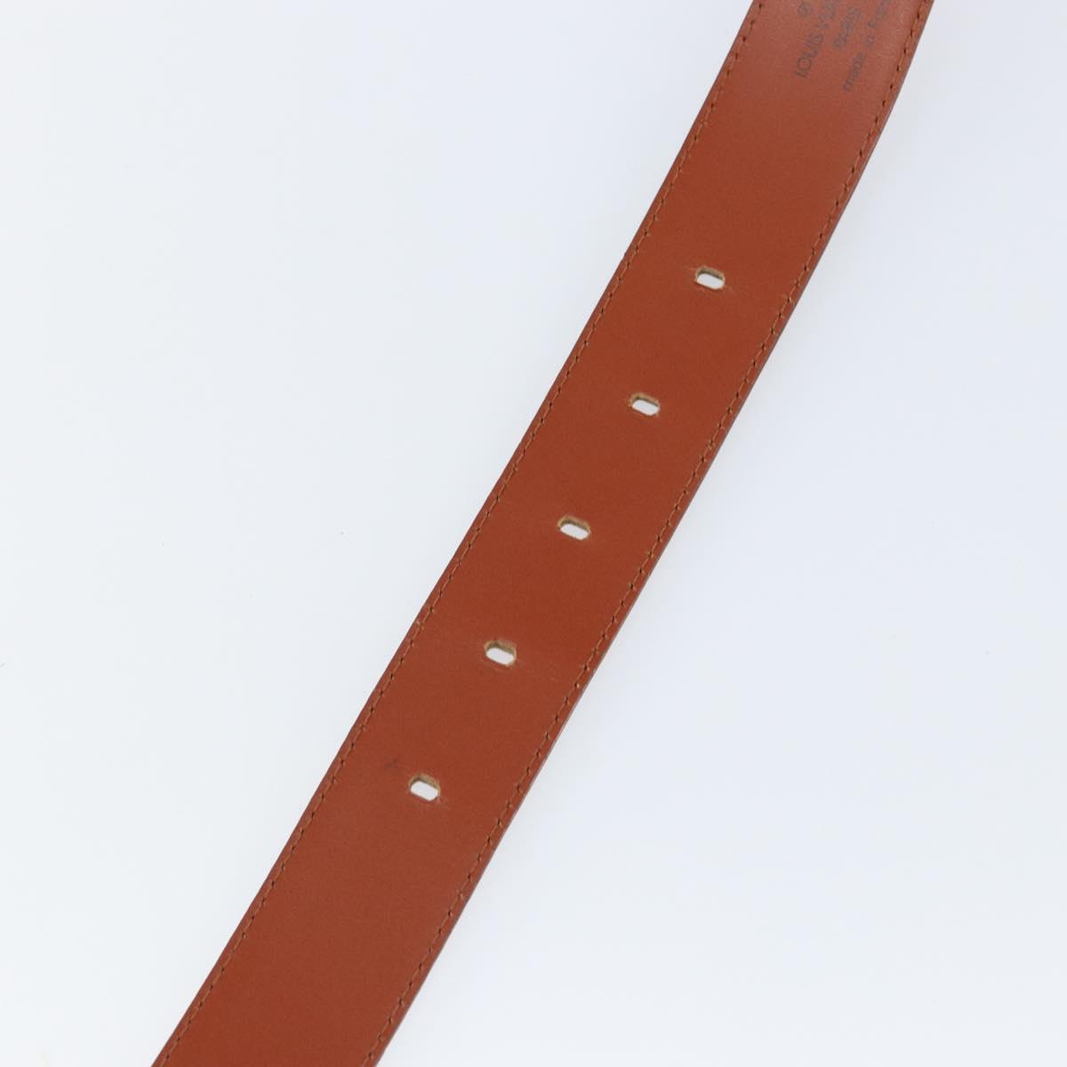 LOUIS VUITTON Epi Ceinture Belt 34.3"" Brown LV Auth th6353