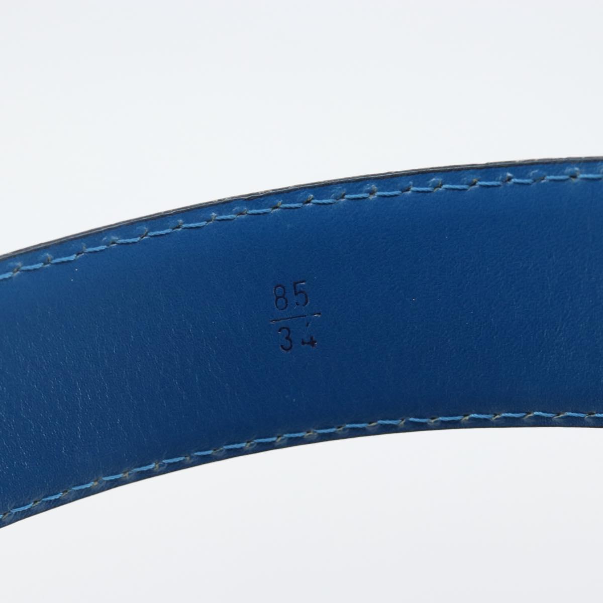 LOUIS VUITTON Epi Ceinture Belt 38.2"" Blue LV Auth th6354