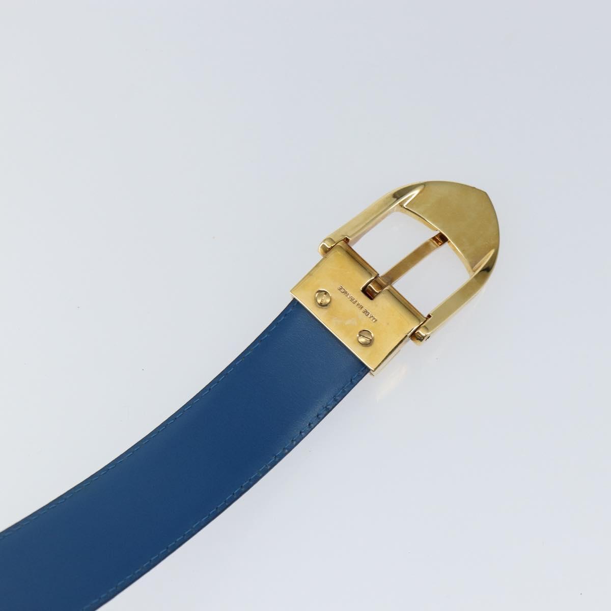 LOUIS VUITTON Epi Ceinture Belt 38.2"" Blue LV Auth th6354