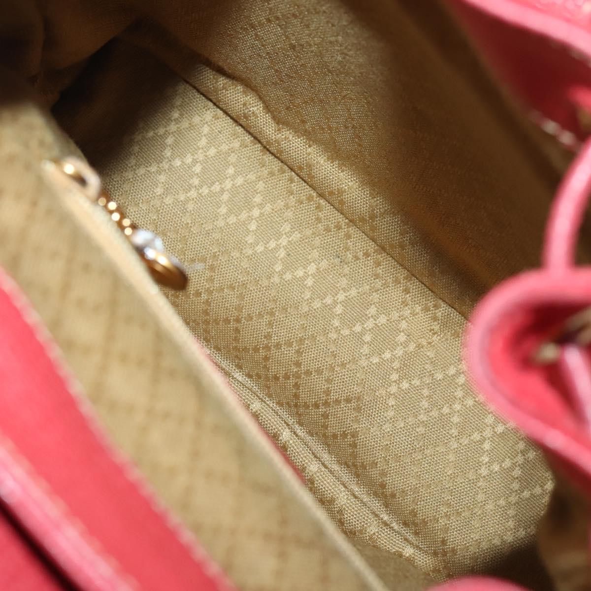 GUCCI Bamboo Backpack Suede Red Gold 003 2058 0030 Auth th6356
