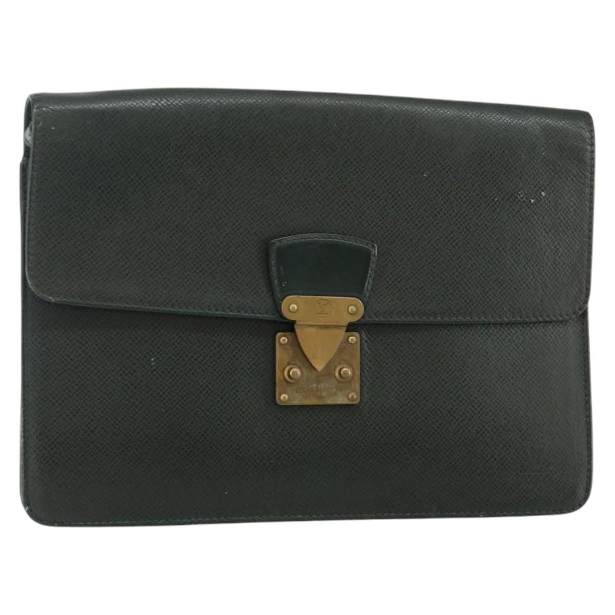 LOUIS VUITTON Taiga Pochette Kourad Clutch Bag Epicea M30194 LV Auth th6361