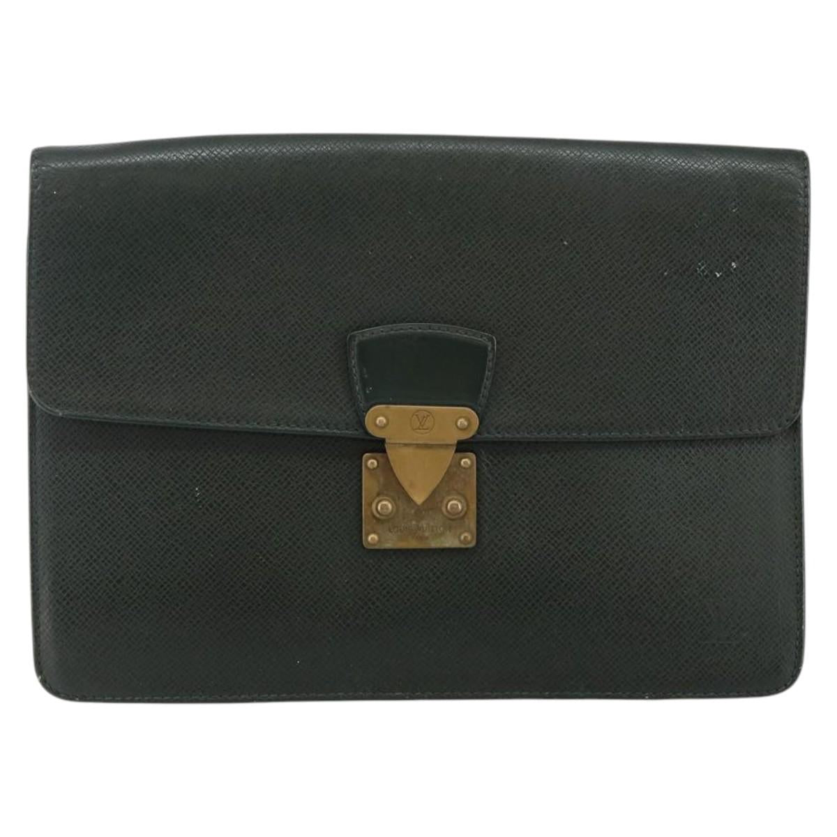 LOUIS VUITTON Taiga Pochette Kourad Clutch Bag Epicea M30194 LV Auth th6361