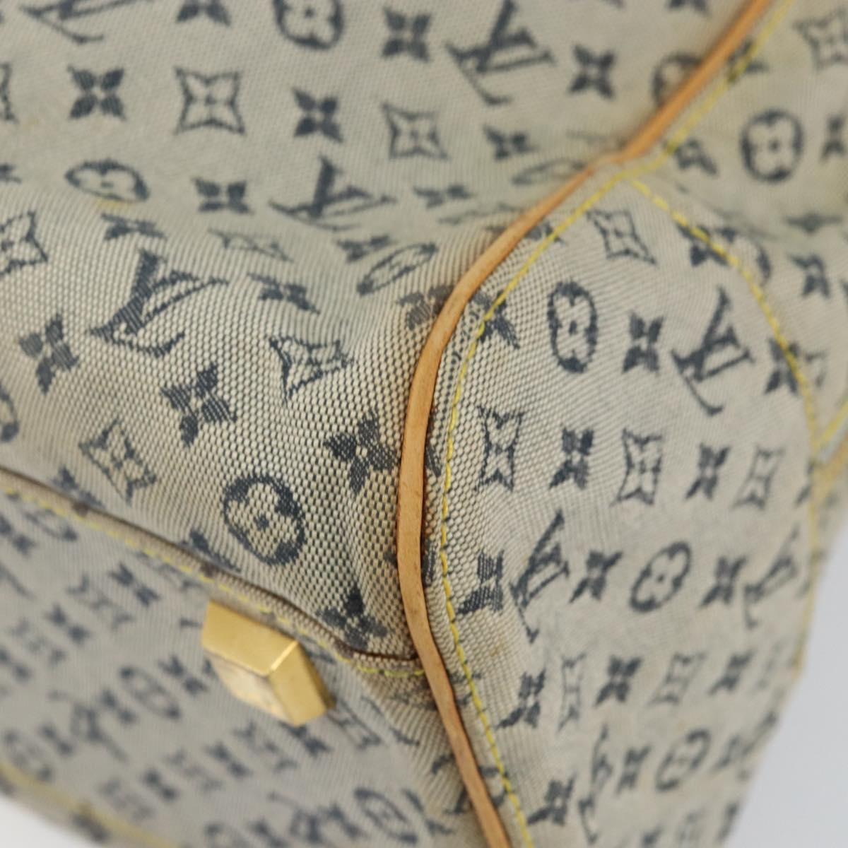 LOUIS VUITTON Monogram Mini Marie Hand Bag Blue M92003 LV Auth th6363