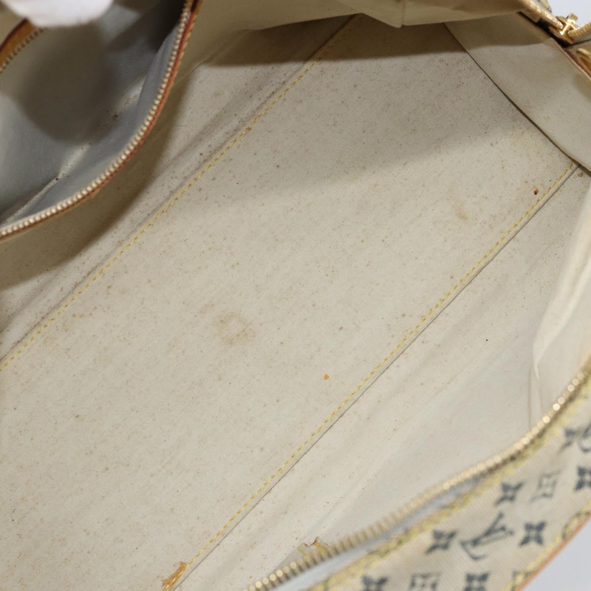 LOUIS VUITTON Monogram Mini Marie Hand Bag Blue M92003 LV Auth th6363