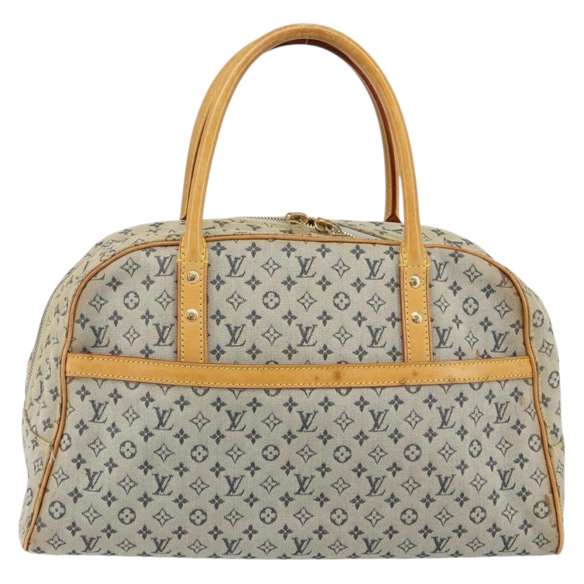 LOUIS VUITTON Monogram Mini Marie Hand Bag Blue M92003 LV Auth th6363