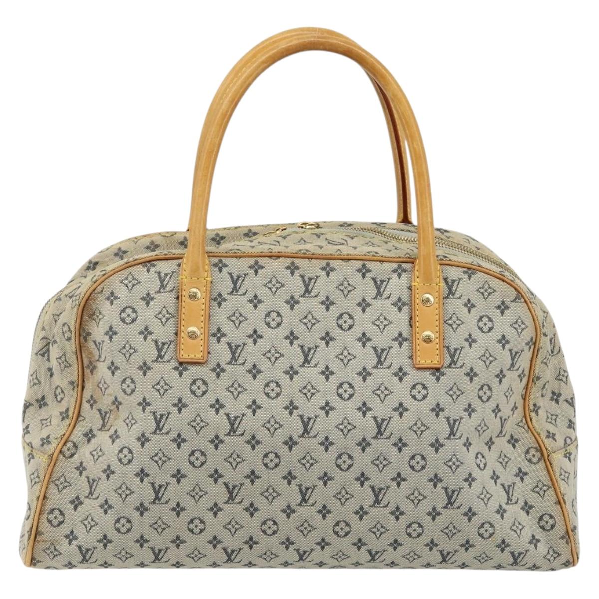 LOUIS VUITTON Monogram Mini Marie Hand Bag Blue M92003 LV Auth th6363