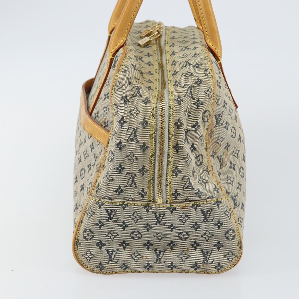 LOUIS VUITTON Monogram Mini Marie Hand Bag Blue M92003 LV Auth th6363