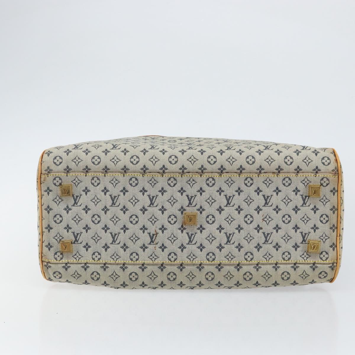 LOUIS VUITTON Monogram Mini Marie Hand Bag Blue M92003 LV Auth th6363