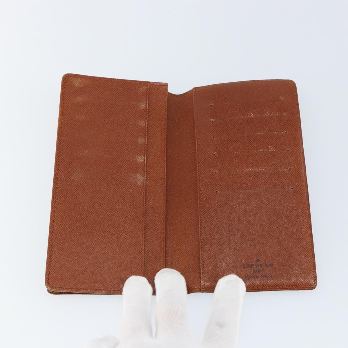 LOUIS VUITTON Monogram Porte Cartes Credit Billfold Wallet M60825 LV Auth th6367