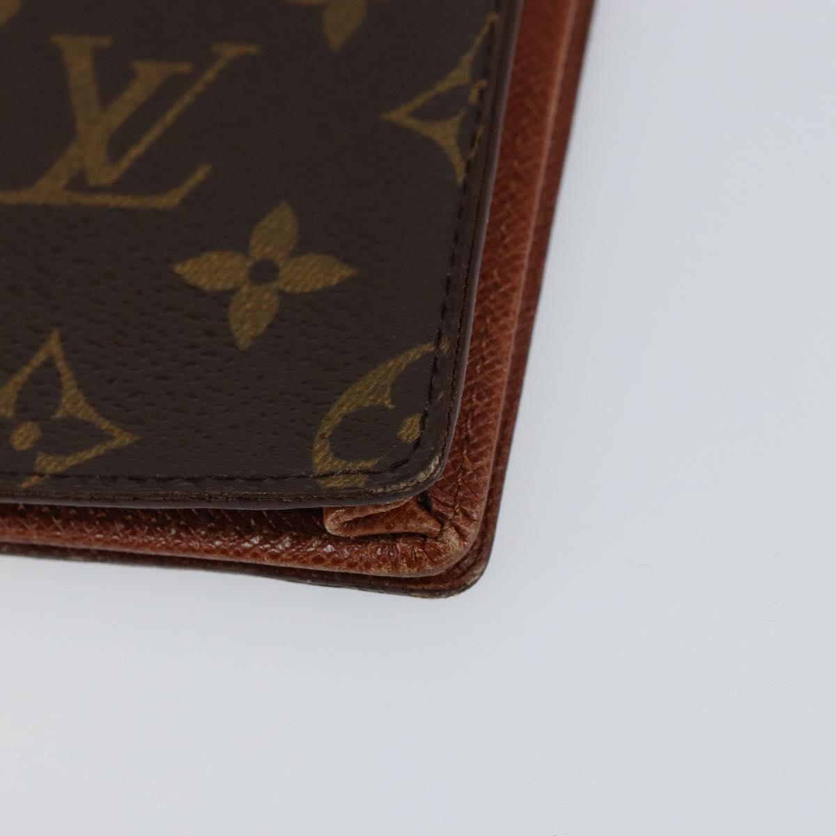 LOUIS VUITTON Monogram Porte Cartes Credit Billfold Wallet M60825 LV Auth th6367