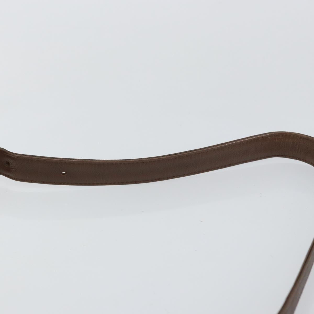 Burberrys Nova Check Shoulder Bag Canvas Beige Gold Auth th6370