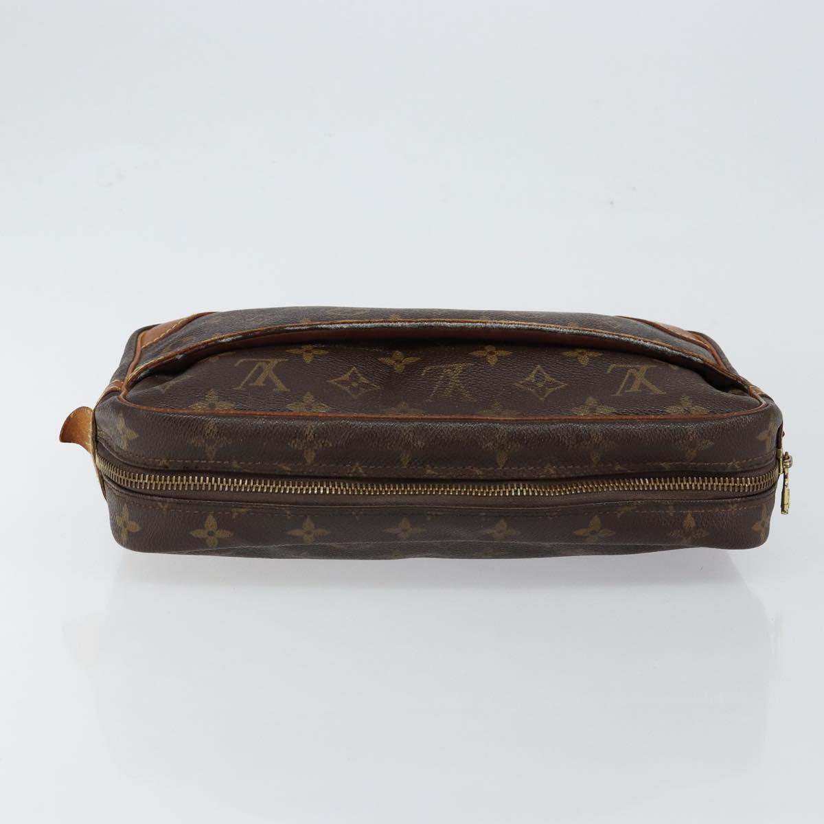 LOUIS VUITTON Monogram Compiegne 28 Clutch Bag M51845 LV Auth th6374