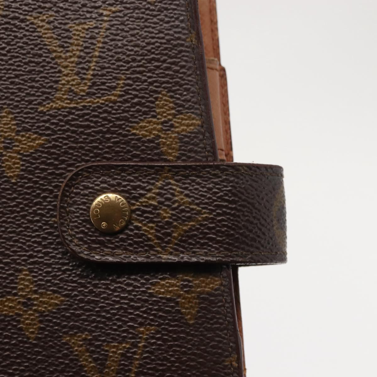 LOUIS VUITTON Monogram Agenda MM Day Planner Cover R20105 LV Auth th6375