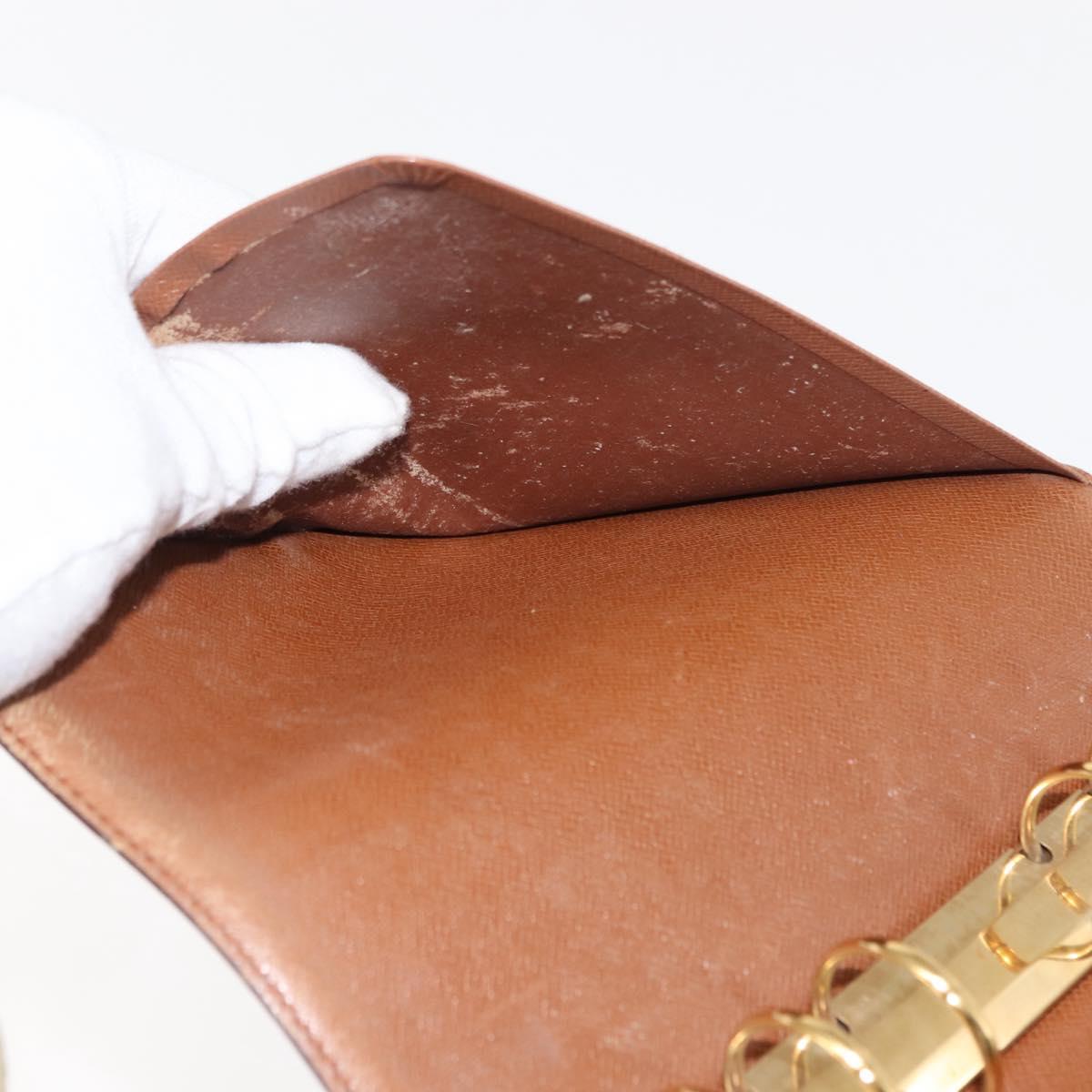LOUIS VUITTON Monogram Agenda MM Day Planner Cover R20105 LV Auth th6375