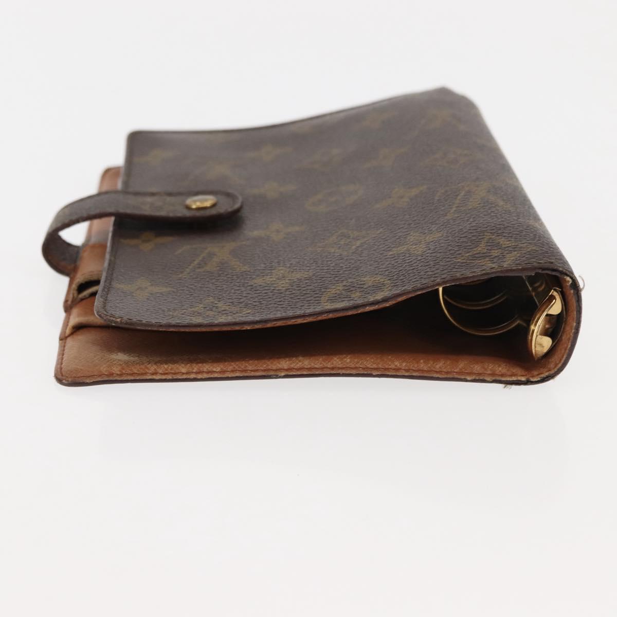 LOUIS VUITTON Monogram Agenda MM Day Planner Cover R20105 LV Auth th6375