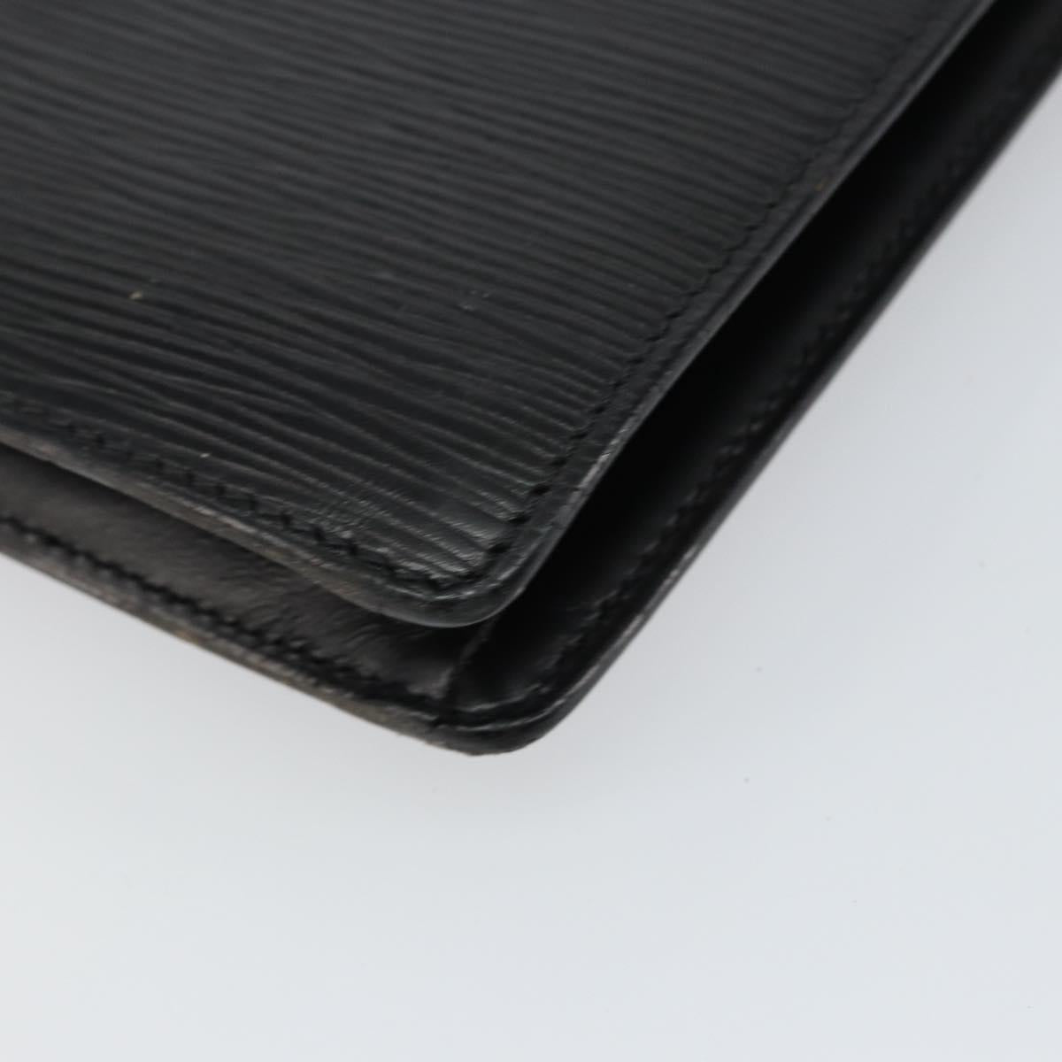 LOUIS VUITTON Epi Serie Dragonne Clutch Bag Black Noir M52612 LV Auth th6377
