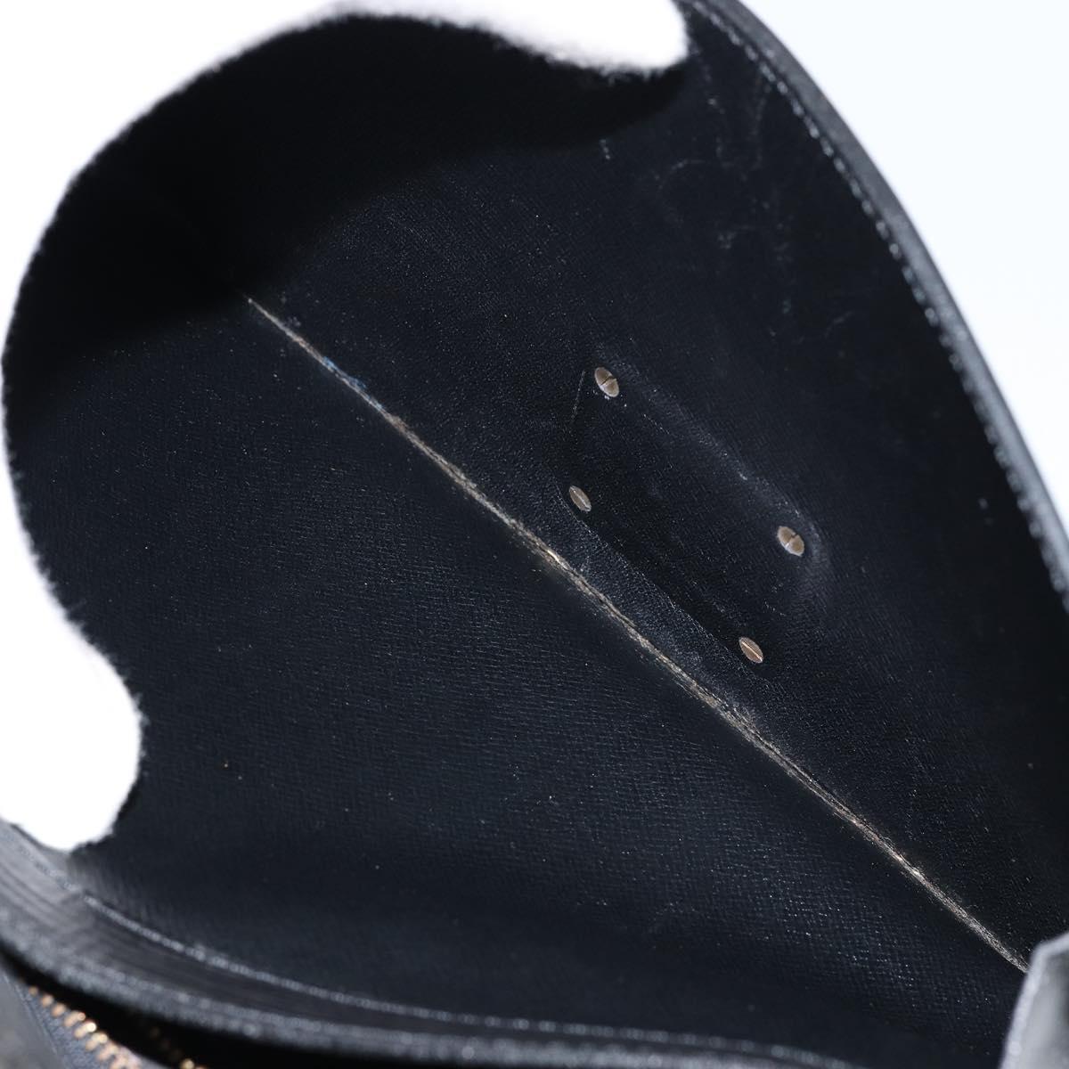 LOUIS VUITTON Epi Serie Dragonne Clutch Bag Black Noir M52612 LV Auth th6377