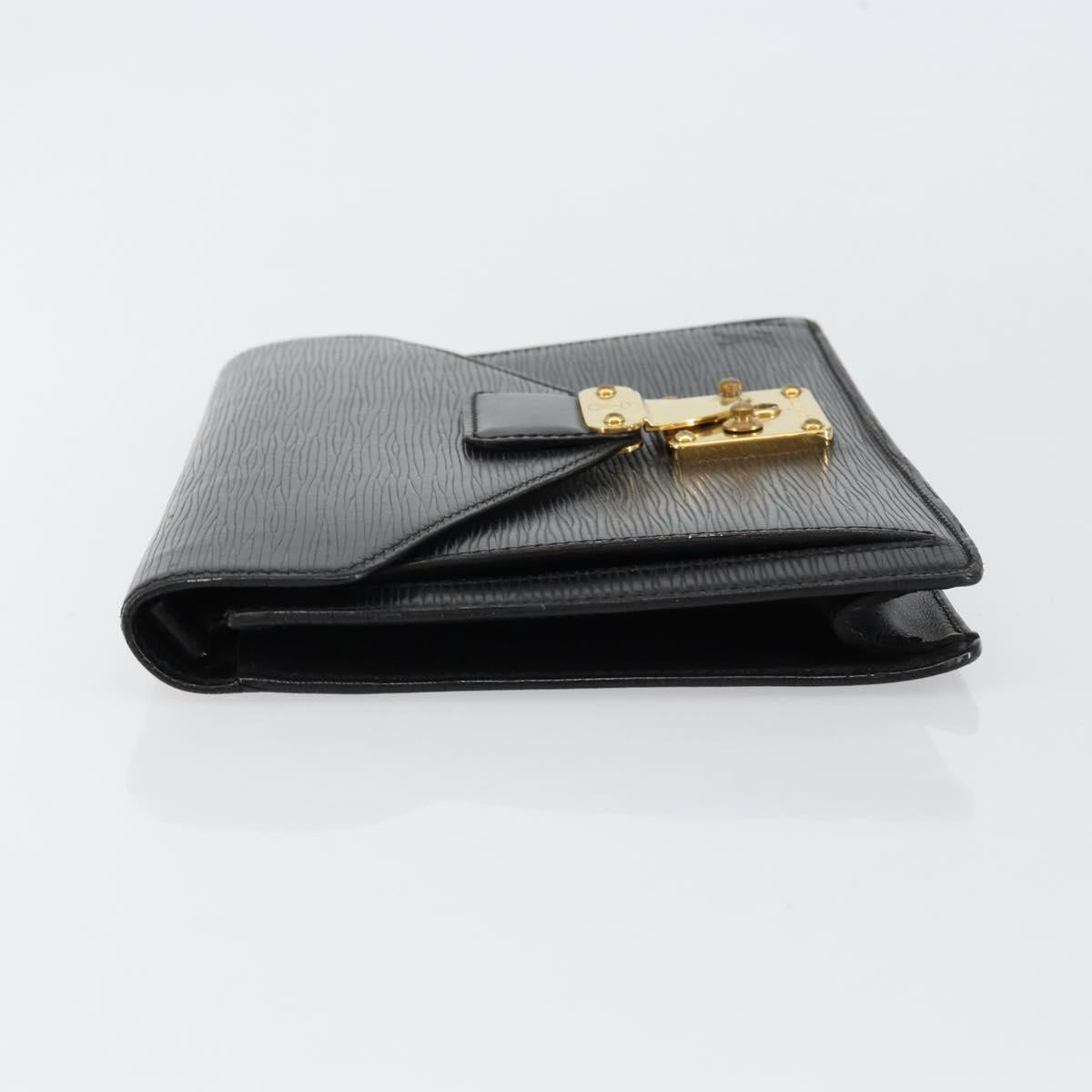 LOUIS VUITTON Epi Serie Dragonne Clutch Bag Black Noir M52612 LV Auth th6377