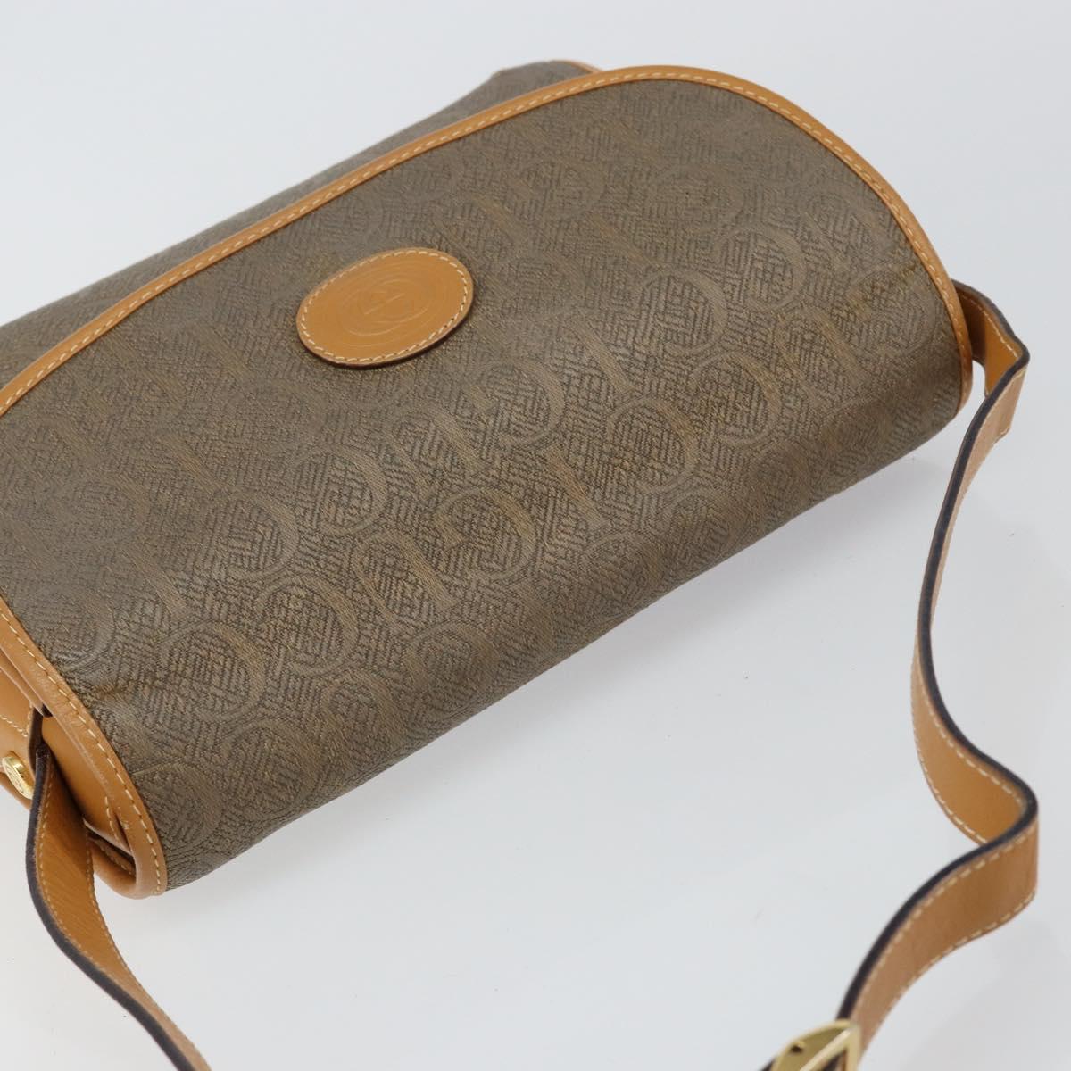 GUCCI Shoulder Bag Canvas Leather Beige Gold 001 14 0712 Auth th6380