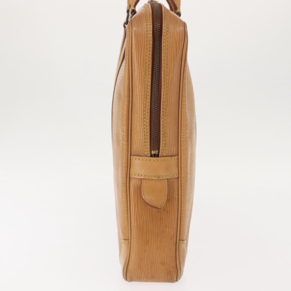 LOUIS VUITTON Epi Porte Documents Voyage Business Bag Beige M54476 Auth th6381