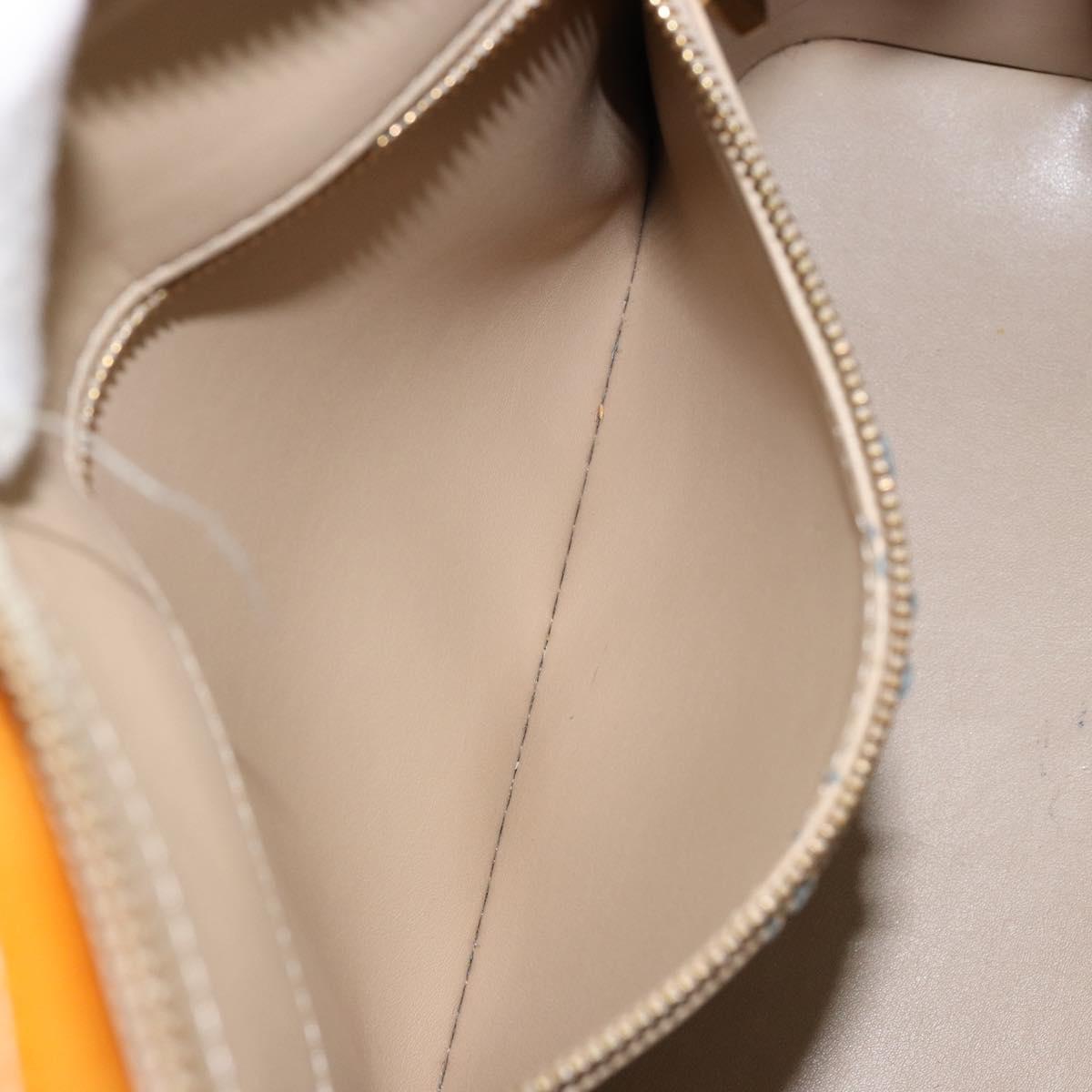 LOUIS VUITTON Monogram Vernis Houston Hand Bag Beige M91004 LV Auth th6384