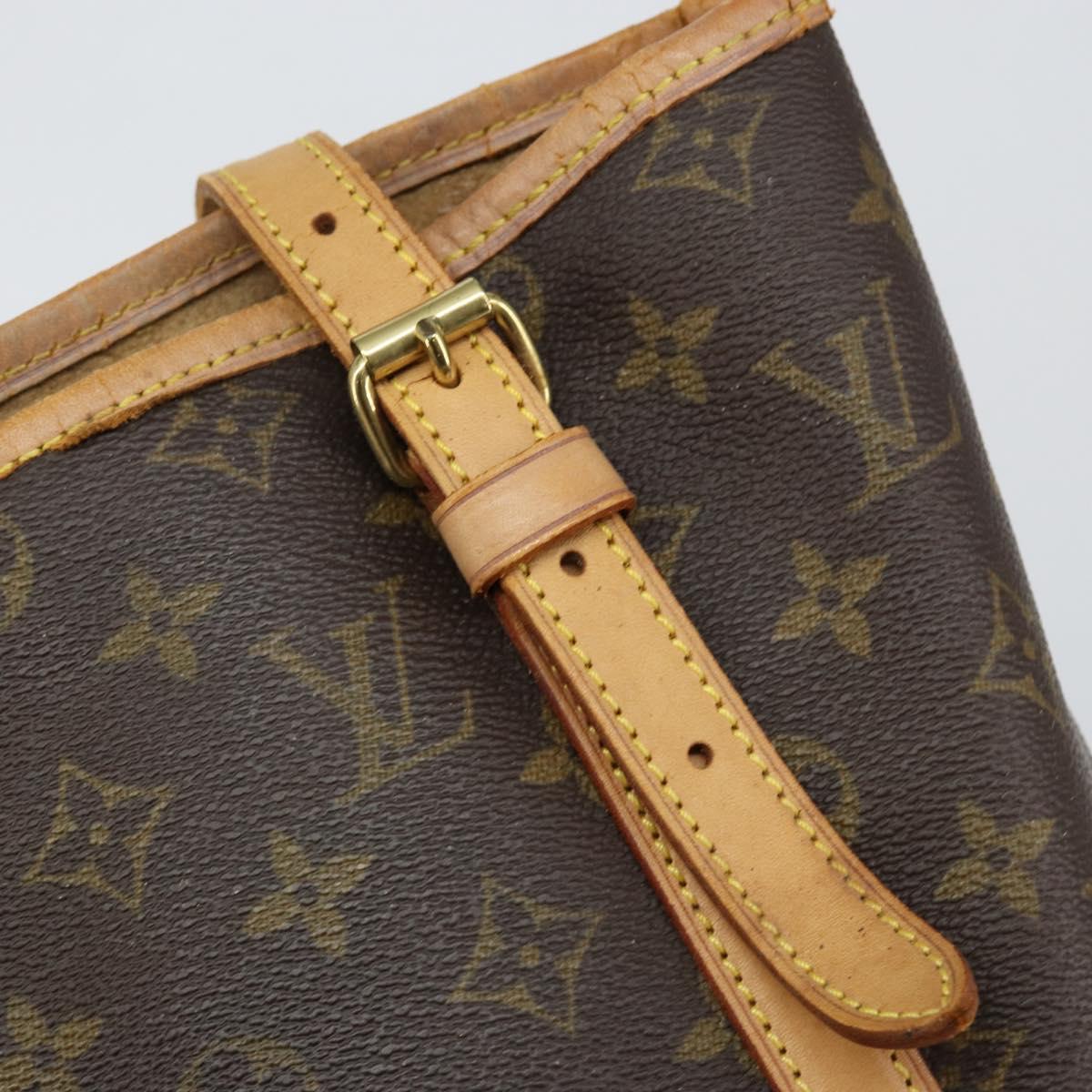 LOUIS VUITTON Monogram Bucket GM Shoulder Bag M42236 LV Auth th6386